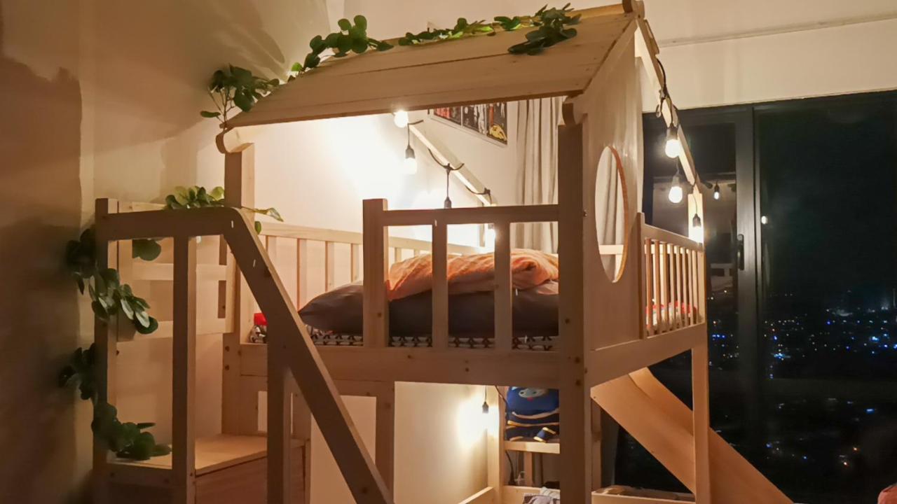 Japandi Family Play Suite With Slide Bunk Bed Kajang Luaran gambar